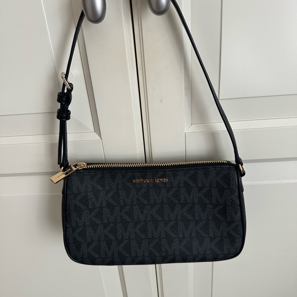 Michael Kors Black Monogram Shoulder Bag